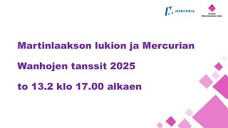 Wanhojen tanssit 2025