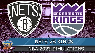 Brooklyn Nets vs Sacramento Kings | NBA Today 3/16/2023 Full Game Highlights  (NBA 2K23 Sim)