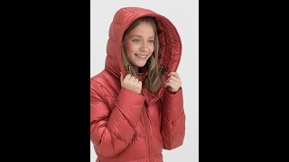 Зимнее пальто био-пух Jan Steen JS104-A оранжевое