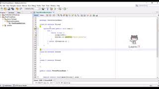 Creating three threads useing Thread Class || Learn IT