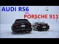 Audi Power - Audi RS6 vs. Porsche 911 Turbo in Snow 😍❄️💨