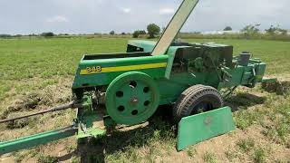 SE NOS ROMPIÓ LA CADENA Y SE SALIÓ DE TIEMPO LA EMPACADORA JHON DEERE 348