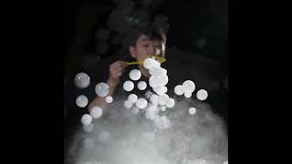 穹頂上煙霧泡泡 smoke bubbles on the top of a bubble #shorts