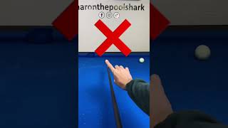 Pool lesson: how to aim when playing towards the middle pockets ✅ POV #billiards #lesson #learning