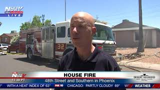 HOUSE FIRE: Near 48th Street and Southern in Phoenix causes displacement (FNN)