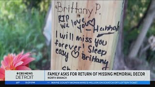 Lapeer County family pleads for return of missing memorial keepsake