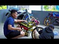 2 tak mini dimas coba sepeda drag dan mini king apakah bisa nyala sekian lama nganggur