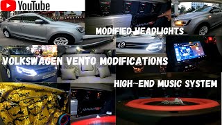 Vw Vento modified Kolkata | Sony Xav Ax8000 head unit | Audi type headlights | high end music system