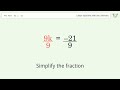 solve 9k= 21 linear equation video solution tiger algebra