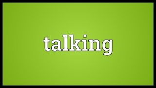 Talking Meaning