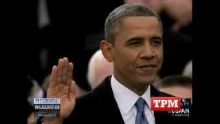 President Obama Takes The Oath Of Office At Second Inauguration