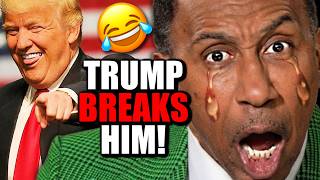 Stephen A Smith LOSES IT After Trump Hilariously ROASTS Him in BRUTAL Video!