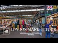 Old Spitalfields Market Walking Tour February 2023 | Central London Virtual Walk Liverpool Street 4K