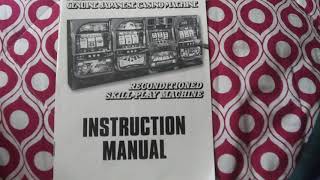 Japanese Casino Game PACHISLO SKILL STOP SLOT MACHINE Instruction Manual GENUINE