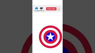 Draw Captain America Shield using Python Turtle |Marvel #shorts #python #coding #youtubeshorts