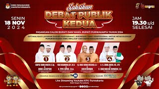 LIVE: Debat Publik Kedua Calon Bupati dan Wakil Bupati Purwakarta 2024