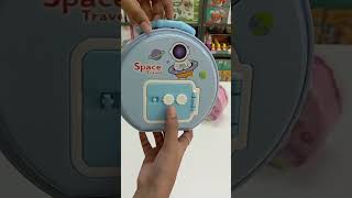 Space Coin Box Money Saving Coin Bank with Key \u0026 Lock for Kids