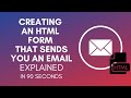 How To Create An HTML Form That Sends You An Email? (2024)