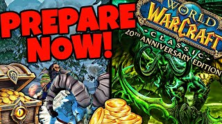 Prepare Now \u0026 Make THOUSANDS of Gold in Fresh Classic WoW - Insane Classic WoW Investments