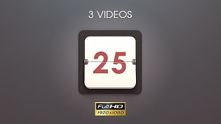 Calendar Countdown - Dark Style – 3 Pack - VideoHive