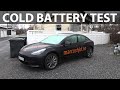 Tesla Model 3 SR+ LFP cold weather testing