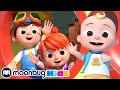 Treehouse Picnic | CoComelon Sing Along | Learn ABC 123 | Fun Cartoons | Moonbug Kids