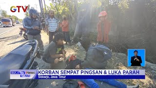 Diduga Mengantuk, Pemotor Wanita Tabrak Bagian Belakang Truk #BuletiniNewsSiang 28/07