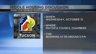 Tucson to hold public hearing on Middle Housing changes
