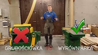 Strugarka wyrówniarka vs. grubościówka – różnice, zasady działania i porady przy zakupie 🪵✨