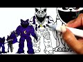 full evolution of catnap boss godzilla monster coloring all catnaps from poppy playtime chapter 3