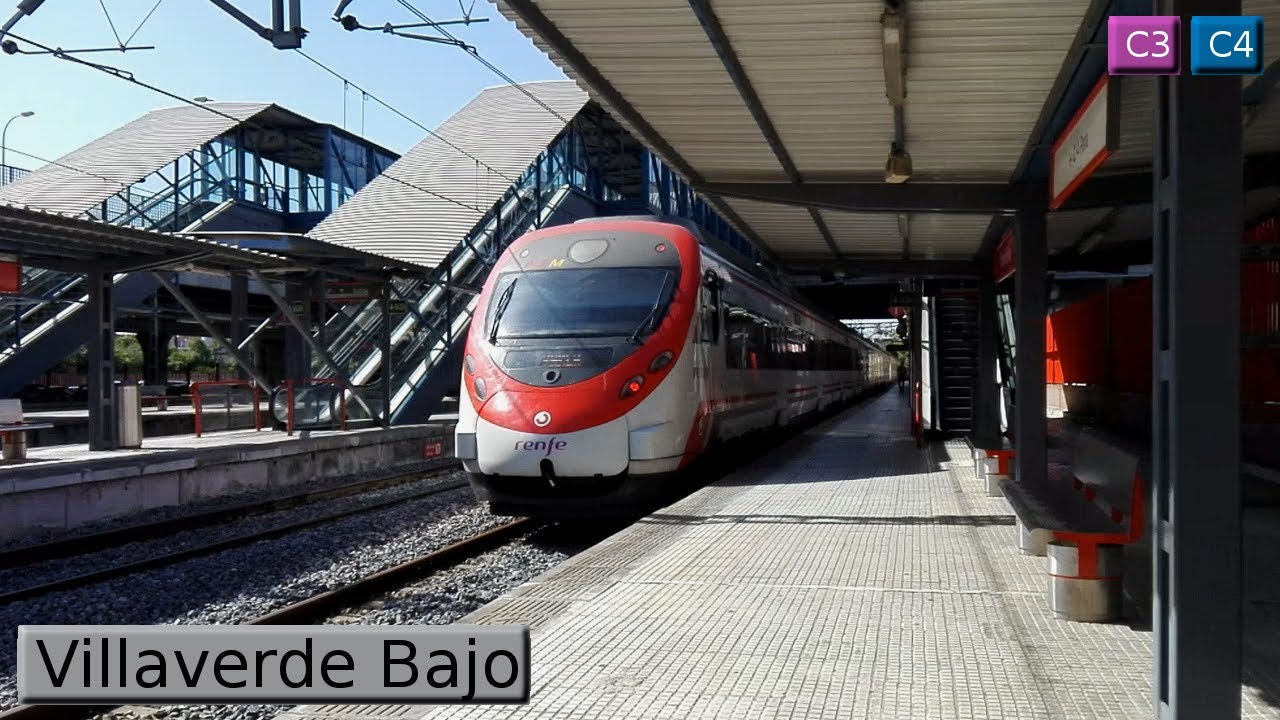 Cercanías Madrid : Villaverde Bajo C3 - C4 ( Renfe Civia ) - YouTube