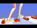 Tippy Toe 3D - Satisfying All Level Mobile Gameplay ios android EP 48