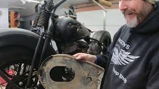 1948 Harley Davidson WL Gas Tank Install \u0026 Update