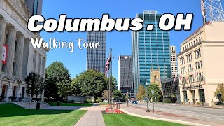 Walking in Downtown Columbus , OH , USA/ Capital of Ohio, Columbus 4K , Columbus Ohio guide