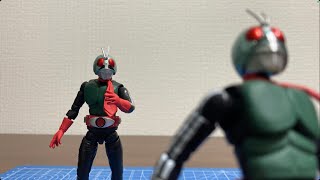 コマ撮り　仮面ライダー1号\u00262号　ダブルライダー登場！！