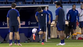 Pulisic shows off his skills in USA training ahead of England match