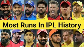 Most Runs In IPL History 🏏 Top 25 Batsman 🔥 #shorts #viratkohli #rohitsharma #msdhoni