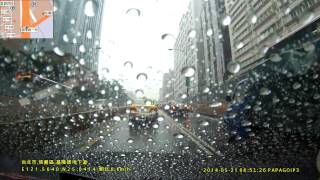 20140521基隆路車行地下道雙白線變換車道違規(9136-L8)