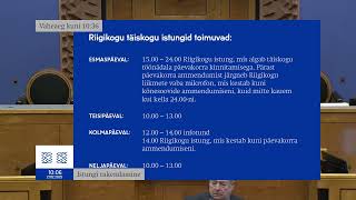 Riigikogu istung, 27.02.2025