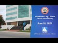 Portsmouth City Council Closed Council Meeting June 10, 2024 Portsmouth Virginia