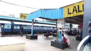 Lashkar Express departs from Lalitpur station