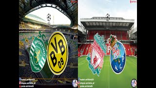 Rádio Antena 1 - Sporting x Dortmund & Liverpool x Porto - Relato dos Golos