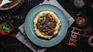 Napolina Creamy Polenta with Slow-Cooked Venison Recipe