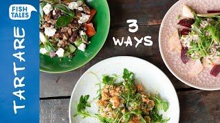 How to make Fish Tartare 3 Ways - Sardines, Salmon and Mackerel