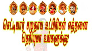 செட்டியார் உட்பிரிவுகள் எத்தனை தெரியுமா உங்களுக்கு? | chettiyar sub caste|