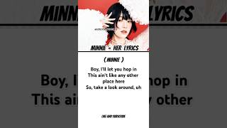 MINNIE - Her Lyrics #minnie #gidle #lyrics #shortsfeed #shorts