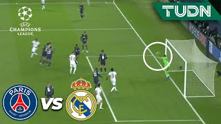 ¡CABEZAZO! ¡Primer remate del Madrid! | PSG 0-0 Real Madrid | UEFA Champions League - Octavos | TUDN