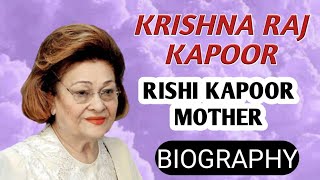 Krishna Raj Kapoor Biography | Rajiv Kapoor Mother,Name,Interview,Family,Songs,Lifestyle,Life Story