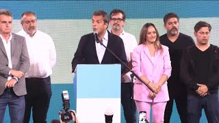 Sergio Massa reconoce triunfo de Javier Milei en presidenciales de Argentina | AFP