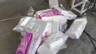 Automatic facial tissue machine production line with soft bundle packing and box packing